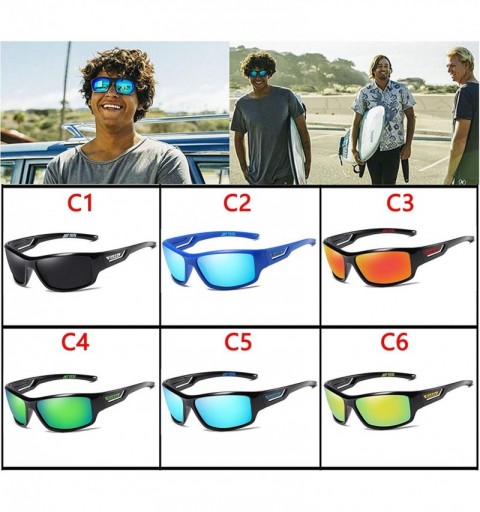 Sport New Polarized Sunglasses Men Vintage Sport Outdoor Sun Glasses Male Driving - CS18AL6807Y $14.82