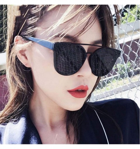 Oval Vintage erfly Sunglasses Women Luxury Plastic Ocean Lens Sun Glasses Classic Outdoor Oculos De Sol Gafas - Tea - C8197Y7...