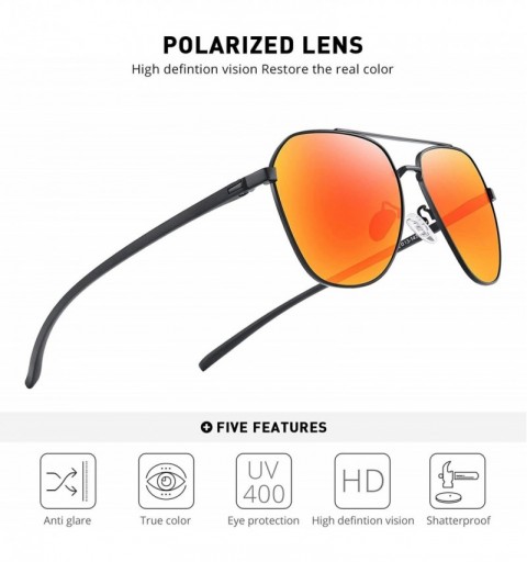 Sport Unisex Polarized Sunglasses Men - Red Mirror - C6193RA5R7O $18.07