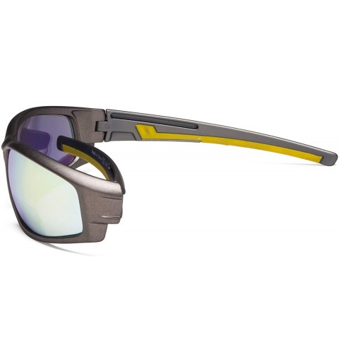 Sport Bifocal Sports Sunglasses TR90 Frame Outdoor Reading Sunglasses - Gold-mirror - C118NMMHXU8 $9.00