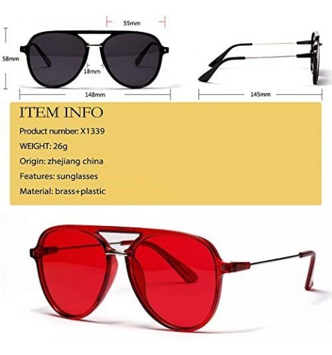 Square Gradient Sunglasses Designer Fashion Eyewear - Green - CM18AC8NZMK $10.40