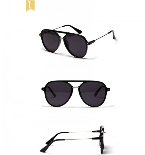 Square Gradient Sunglasses Designer Fashion Eyewear - Green - CM18AC8NZMK $10.40