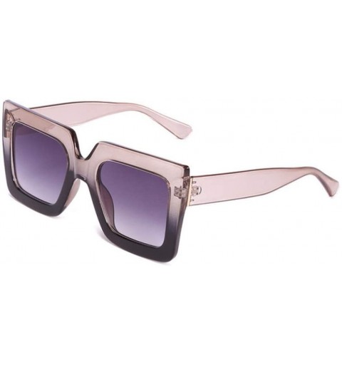 Oversized Oversized Sunglasses Transparent Outdoor - Coffee - CU197TXG8E0 $21.49