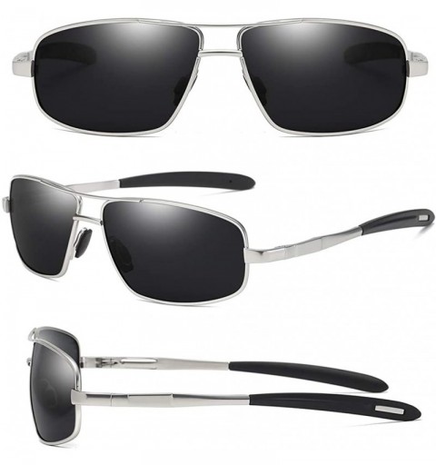 Aviator TAC HD Polarized Sport Sunglasses for Driving Men Women Sport Coating Mirror Sun Glasses Night Vision Sunglasses - CT...