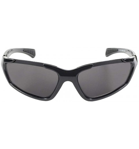 Wrap Bandit Sport Cycle Riding Sunglasses Black Frame with Smoke Lenses - CX115LNRTST $19.30