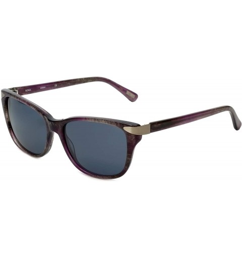 Wayfarer Designer Sunglasses AX00001 in Purple with Grey Lenses - C418IA3WM48 $43.76
