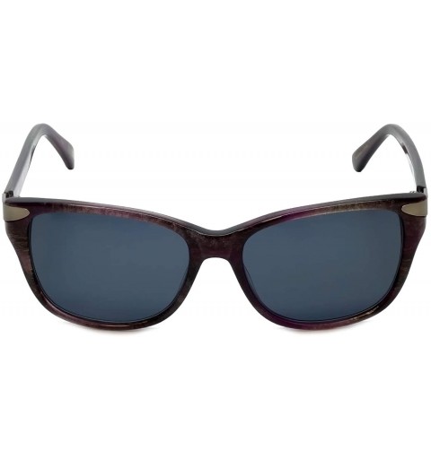 Wayfarer Designer Sunglasses AX00001 in Purple with Grey Lenses - C418IA3WM48 $43.76