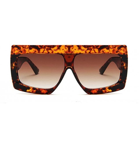 Shield Futuristic Oversize Sunglasses Mirrored Fashion - Leopard - CO18ROWORU6 $13.08