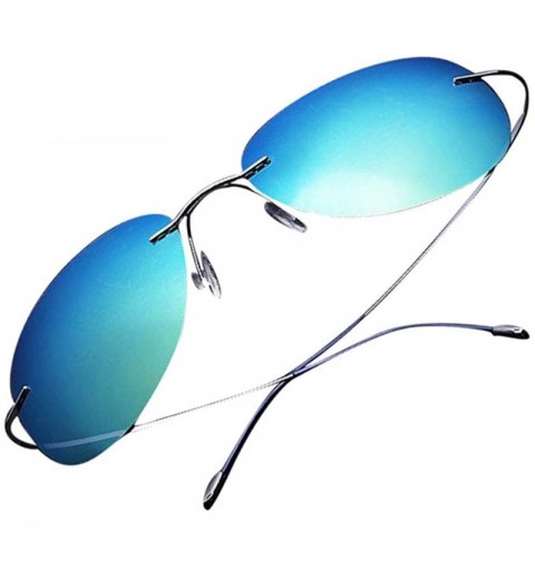 Wayfarer Men's Fashion Polarized Driving Sunglasses Ultralight Titanium Frame Sports Sunglasses - CW18DYSAO75 $17.15