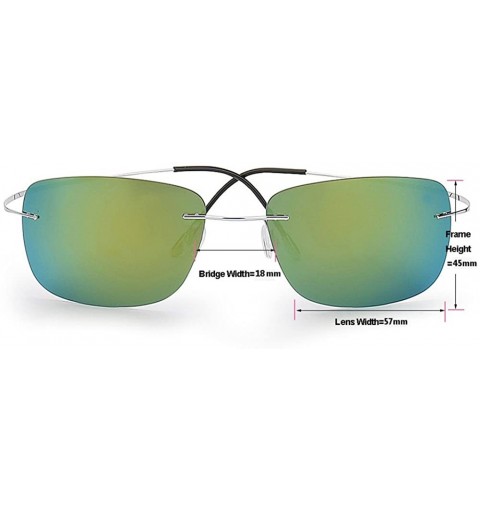 Wayfarer Men's Fashion Polarized Driving Sunglasses Ultralight Titanium Frame Sports Sunglasses - CW18DYSAO75 $17.15