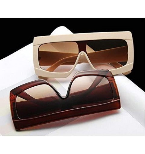Shield Futuristic Oversize Sunglasses Mirrored Fashion - Leopard - CO18ROWORU6 $13.08