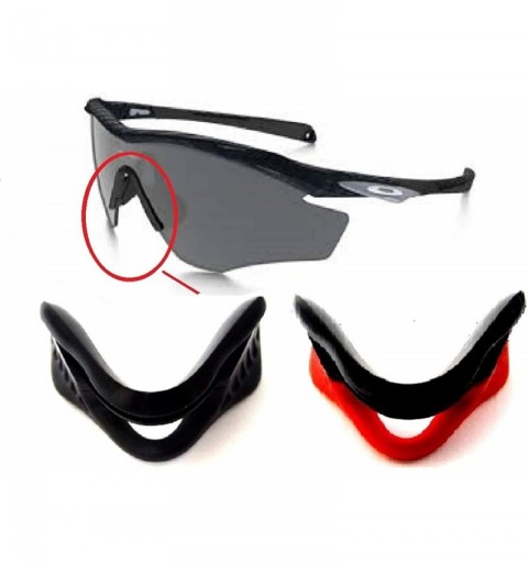 Sport Nose Pads Rubber Kits M2 Frame Sunglasses Black/Red Color - Black/Red - CT18077YYX2 $14.85