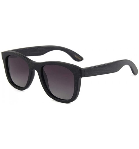 Aviator Polarized Full Bamboo Sunglasses True Film Bamboo Fashion Sunglasses Bamboo Glasses - CP18X6SY64Z $38.31