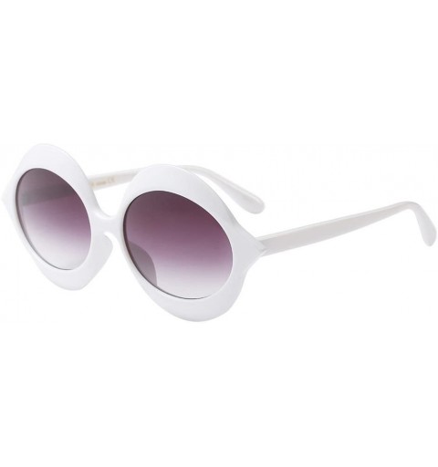 Square Vintage Irregular Sunglasses Big Frame Sunglasses Fashion Retro Eyewear (F) - F - CB18R3X7M0Y $12.76