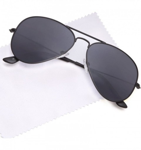 Oval Premium Classic Aviator UV400 Sunglasses w Flash Mirror Lenses - Choose From Adult or Kids Sizes - CB12J33EO71 $11.54