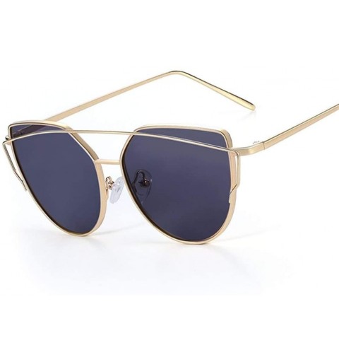 Cat Eye Sunglasses Designer Mirror Vintage Reflective - C6 - CG199GAEOQH $18.70