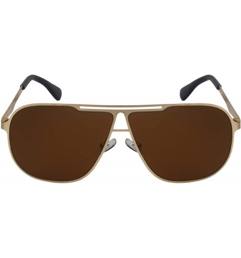 Oversized Classic Metal Aviator Sunglasses Men Women Pilot Military Style 1216-FLSD - CR18HSHWGOQ $10.26