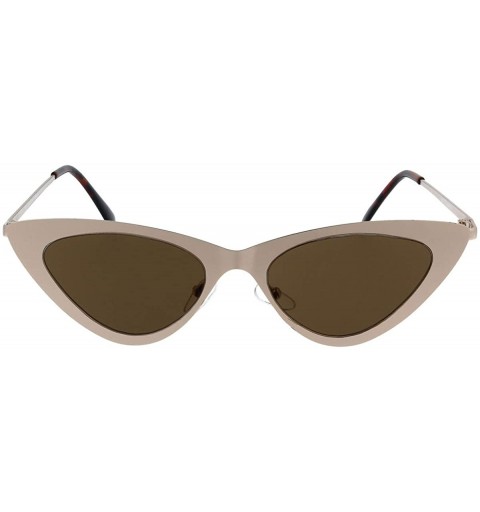 Cat Eye 8516 Cat-Eye Fashion Sunglasses - UV Protection - Nude - CQ18O7NRX60 $20.06