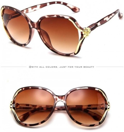 Aviator Mens Womens Rose Big Frame Sunglasses Retro Eyeglasses Eyewear (as picture show - Multicolor B) - CY18EONSK5K $10.55