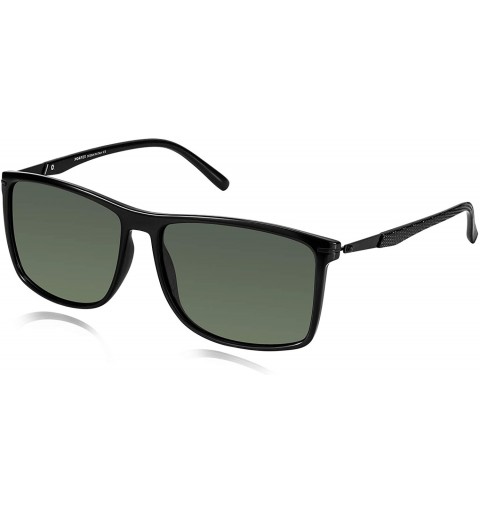 Oversized Polarized Sunglasses for Men - UV400 Protection Lightweight Sunglasses - Bright Green - CN18WUQUAGD $11.03