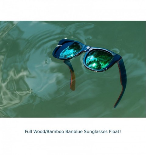 Wayfarer Wooden Sunglasses Skateboard Design - Shades That Float - Green - CN17Z74DZHE $54.65