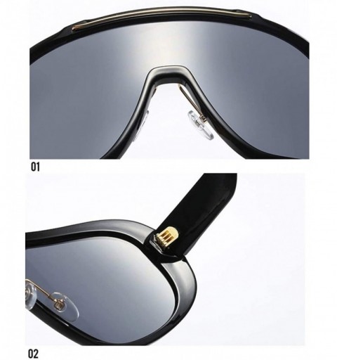 Square sunglasses glasses vintage windproof oversized - C3 - CN197ZORA4R $12.87