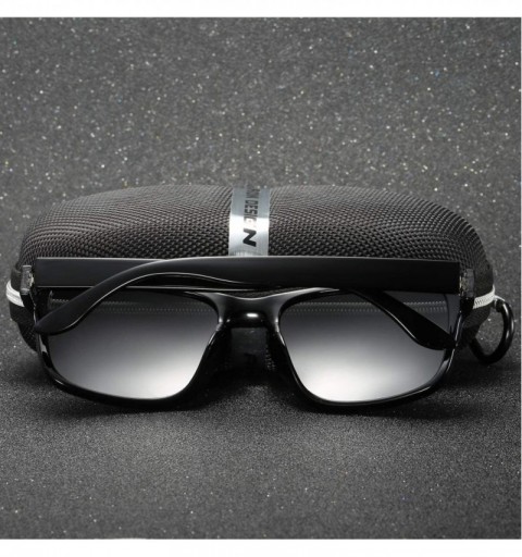 Sport Polarized Sports Sunglasses for Men/Women Shades Square Driving Cycling Sun glasses - Blue - CV18IA5HX5N $17.61