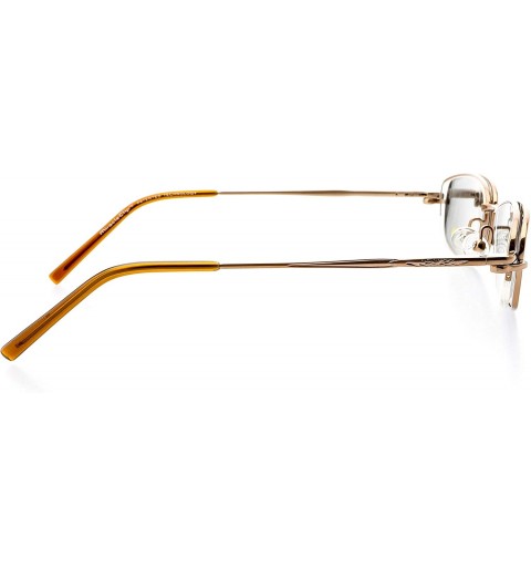 Semi-rimless Optical Eyewear - Rectangle Shape - Metal Full Rim Frame - for Women or Men Prescription Eyeglasses RX - CA18WC6...