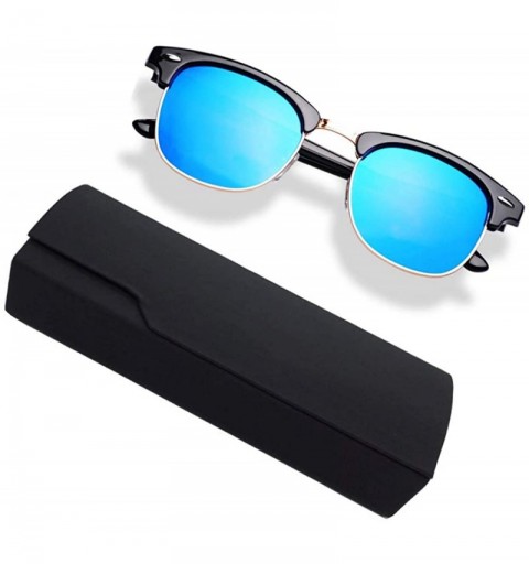 Rimless Semi Rimless Polarized Sunglasses-UV 400 Protection sunglasses for Men Half Metal Women BLACK - CI18ENEYUEM $8.04