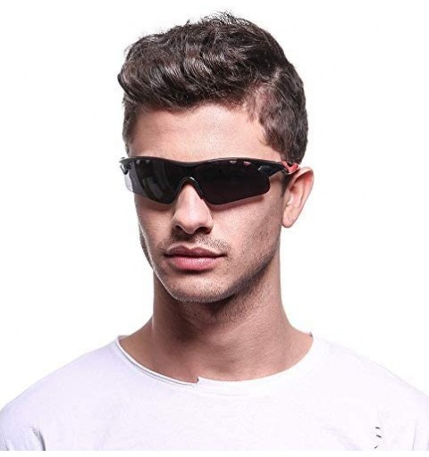 Sport Polarized Sports Sunglasses Cycling Glasses Men Women Cycling Running Driving Fishing Golf Baseball Glasses - CK18QWI2U...