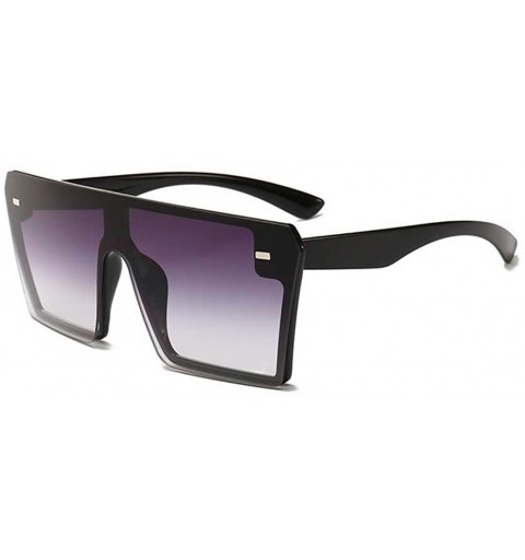 Oversized Oversized Square Retro Sunglasses Vintage Style Eyewear - Oversized Grey - CX197HTW2EQ $21.47