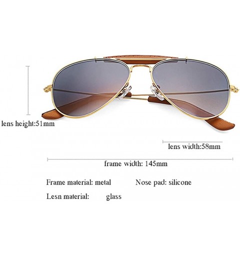 Aviator outdoorsman aviator sunglasses for men women crystal glass lens mirrored sun glasses UV400 protection - C618RWI3DZW $...