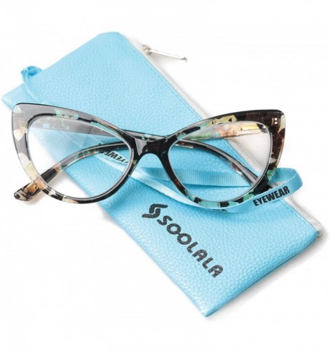 Butterfly Womens Oversized Fashion Cat Eye Eyeglasses Frame Large Reading Glasses - Yellow Glass - C812OCLGK8N $13.75
