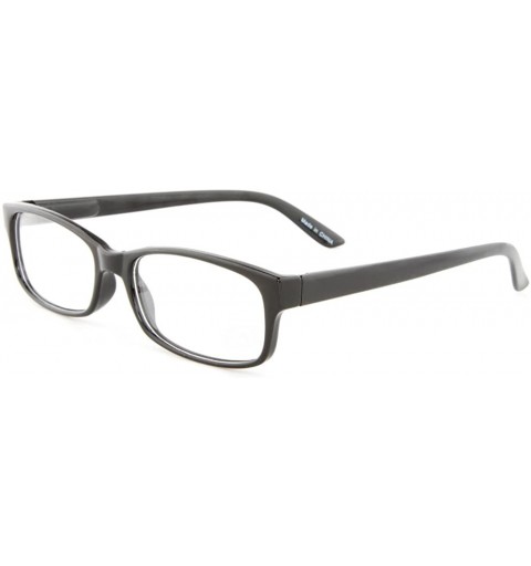 Wayfarer Fashion Glasses for Men Women Retro Pop Color Frame Clear Lens - Thin Black - C1185TA2877 $9.77