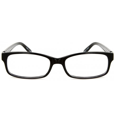 Wayfarer Fashion Glasses for Men Women Retro Pop Color Frame Clear Lens - Thin Black - C1185TA2877 $9.77