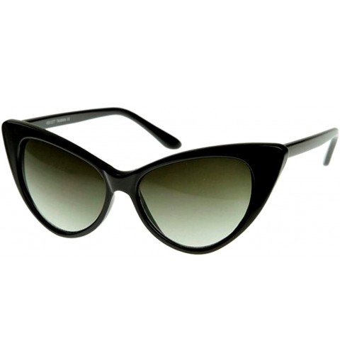 Cat Eye Cateye High Pointed Eyeglasses or Sunglasses - Glamour Black - CV11T8MVRZ5 $8.79