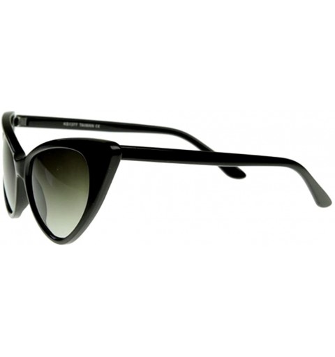 Cat Eye Cateye High Pointed Eyeglasses or Sunglasses - Glamour Black - CV11T8MVRZ5 $8.79