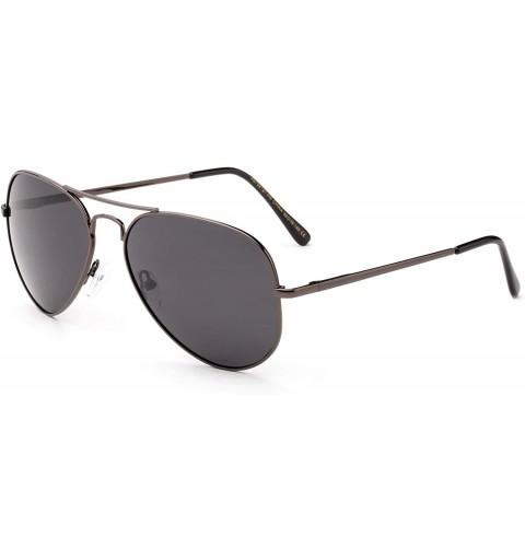 Aviator Polarized Aviator Sunglasses Mirrored Lens Classic Aviator Polarized Sunglasses Small - CA18I64CO7X $11.32