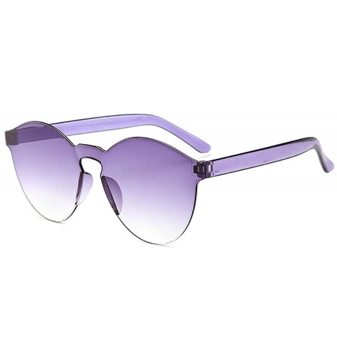 Round Unisex Fashion Candy Colors Round Outdoor Sunglasses Sunglasses - Light Gray - C5199S64I0I $16.14