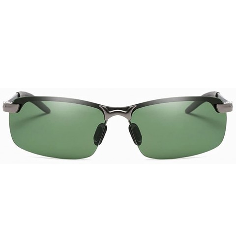 Sport Sport Polarized Sunglasses Mens Driving aviator Sun Glasses men polarized shades - Gun/Green - CA184ACIQOX $10.76