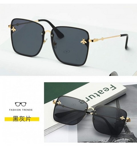 Square Square Metal Sunglasses Retro Sunglasses for Men and Women - 8 - C5198QZUNOS $31.81