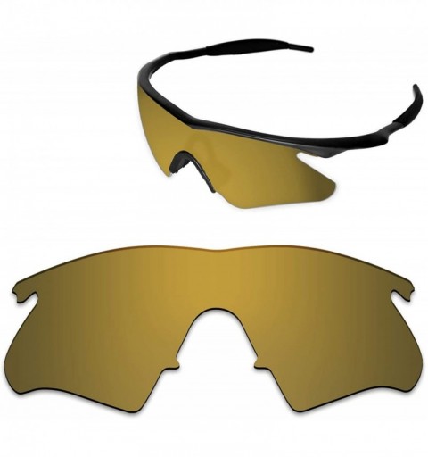 Rectangular Anti-fading Polarized Replacement Lenses M Frame Heater Sunglasses - Antique Bronze - Polarized - CT19DHQRU3N $19.64