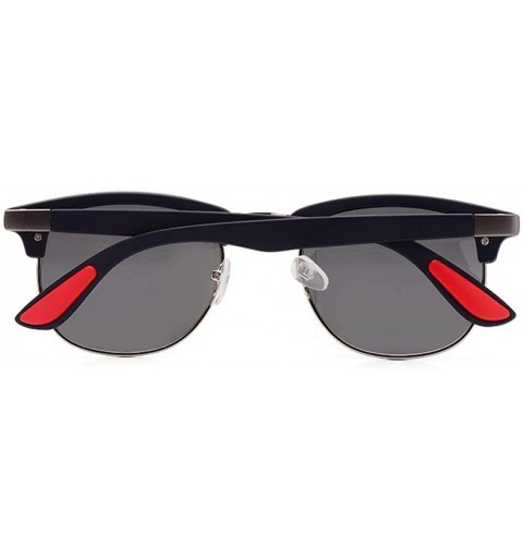 Oversized Classic Brand Polarized Sunglasses Men Women Vintage Retro Black Black C01 - Brown Brown C05 - CD18XE9XNA6 $9.86
