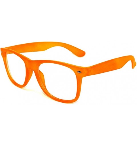Wayfarer Retro 80's Vintage Sunglasses Clear Lens Colored Frame Uv Protection - CY11N828Y3J $9.46