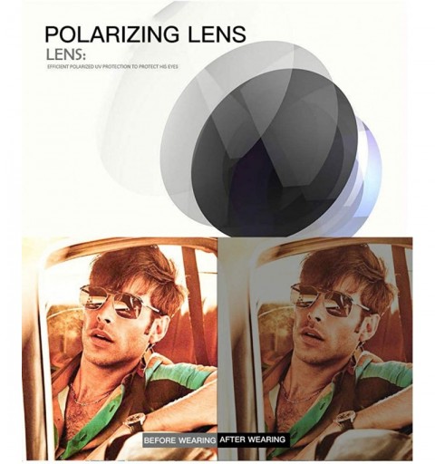 Square Outer polarized light inner flat light cover mirror fashion magnetic sunglasses men riding driving sunglasses - CG1904...