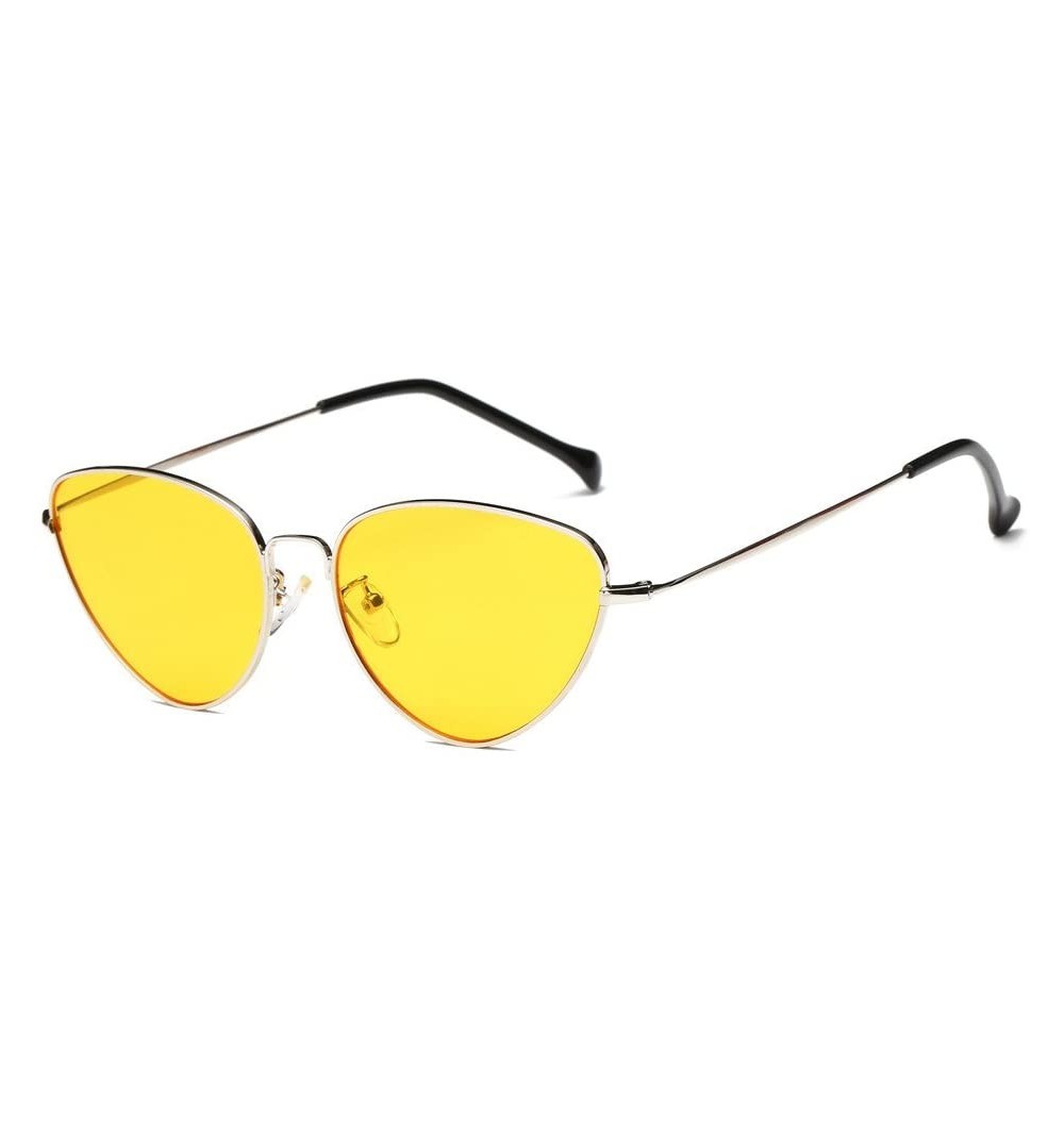 Oversized Hot Sale! Fashion Glasses-Women Men Summer Vintage Retro Cat Eye Sunglasses Designer Polarized Eyewear (Yellow) - C...