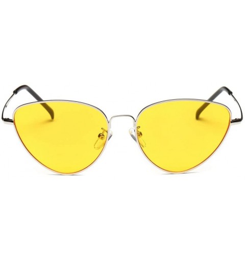 Oversized Hot Sale! Fashion Glasses-Women Men Summer Vintage Retro Cat Eye Sunglasses Designer Polarized Eyewear (Yellow) - C...