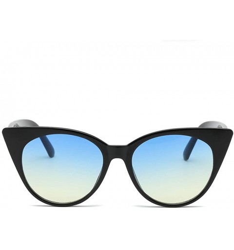 Oversized Fashion Sunglasses For Man Women- Cat Eye Mirrored Smasll Frame Eyewear Vintage Glasses - Multicolor 4 - CS18S5I8TS...