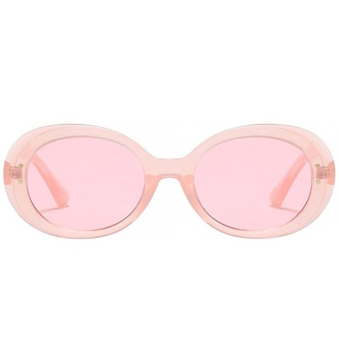 Oval Oval Sunglasses Polarized Unisex - Clout Sun Glasses with Retro Sunglasses - C - CH190HZQOA6 $17.46