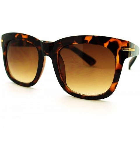Oversized Stylish Designer Fashion Sunglasses Oversized Retro Chic Eyewear - Classic Tortoise - CF11LSUA4UN $20.89